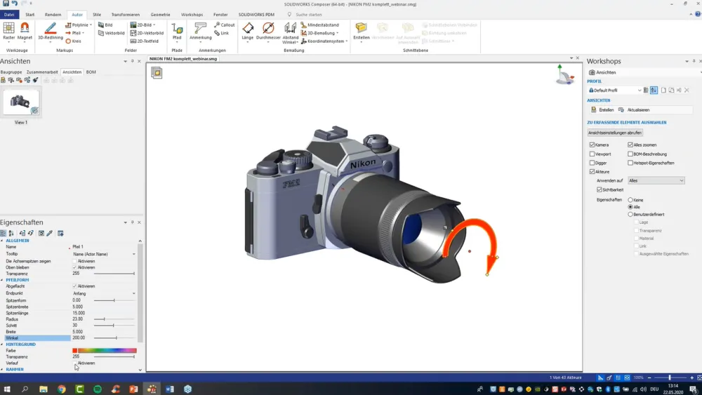 SOLIDWORKS COMPOSER on Stage