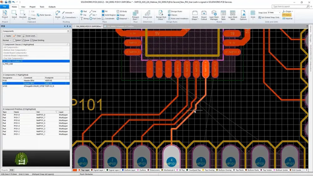 Elektronische Leiterplattenentwicklung im SOLIDWORKS ECO System