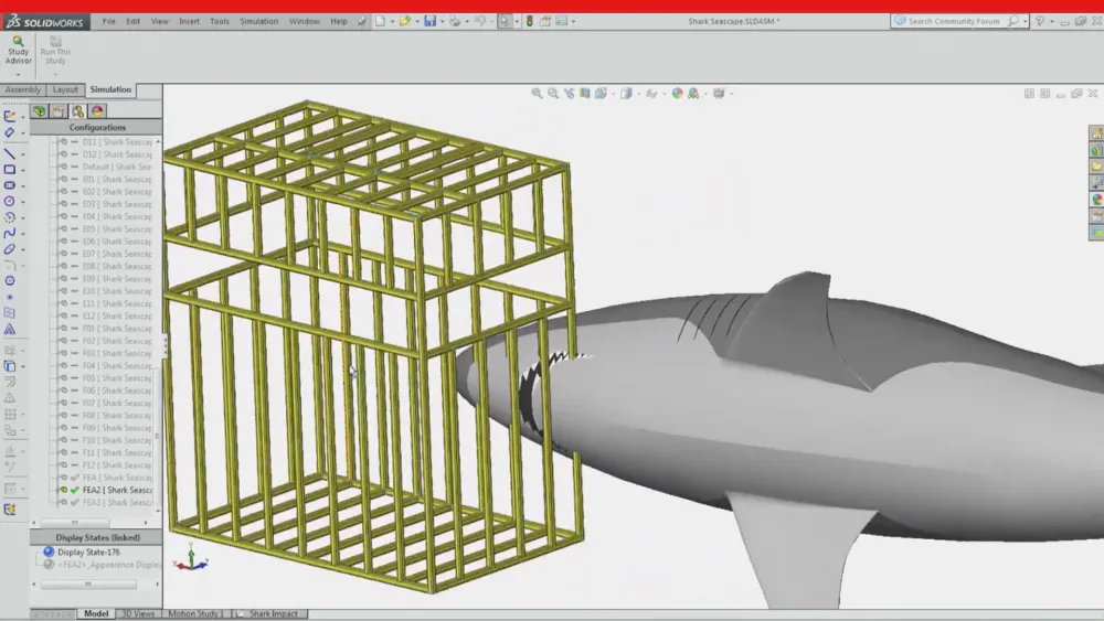 SOLIDWORKS Simulation Swims with the Sharks
