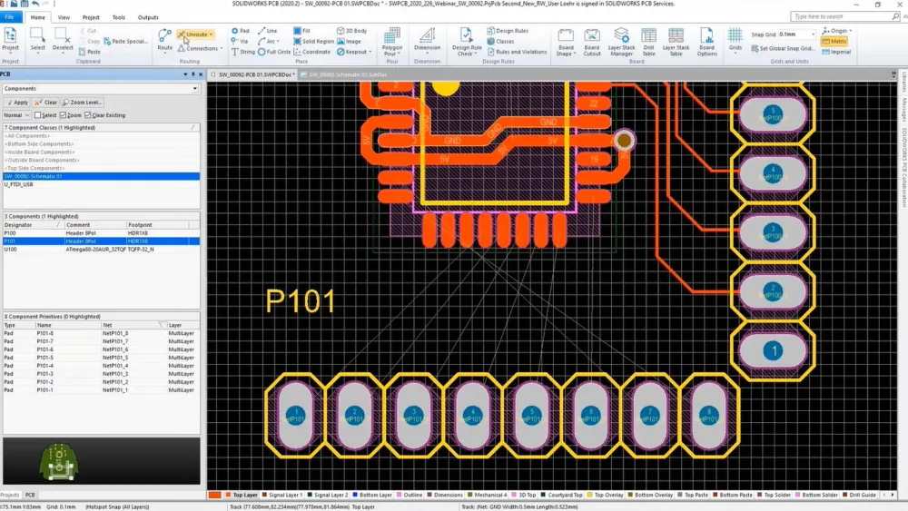 Elektronische Leiterplattenentwicklung im SOLIDWORKS ECO System