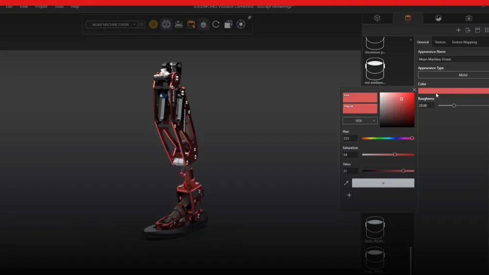 3DEXPERIENCE SOLIDWORKS - Visualize Connected: BioDapt