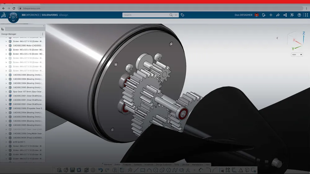 Schermata del rendering 3D con 3D Creator 2023