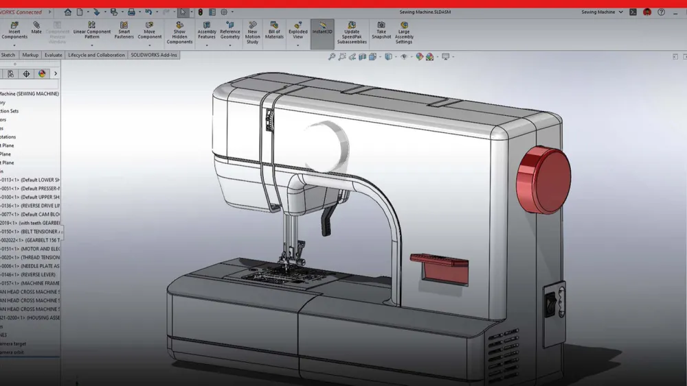 Screenshot showing user interface for SOLIDWORKS 2023