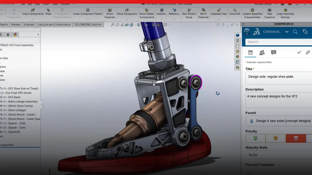 Screenshot of 3DEXPERIENCE Works 2023 Project Management interface