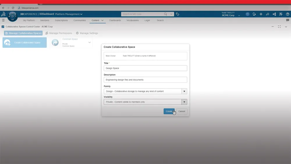 Interfaccia utente che mostra la procedura di configurazione per archiviazione e revisione - SOLIDWORKS Cloud Services