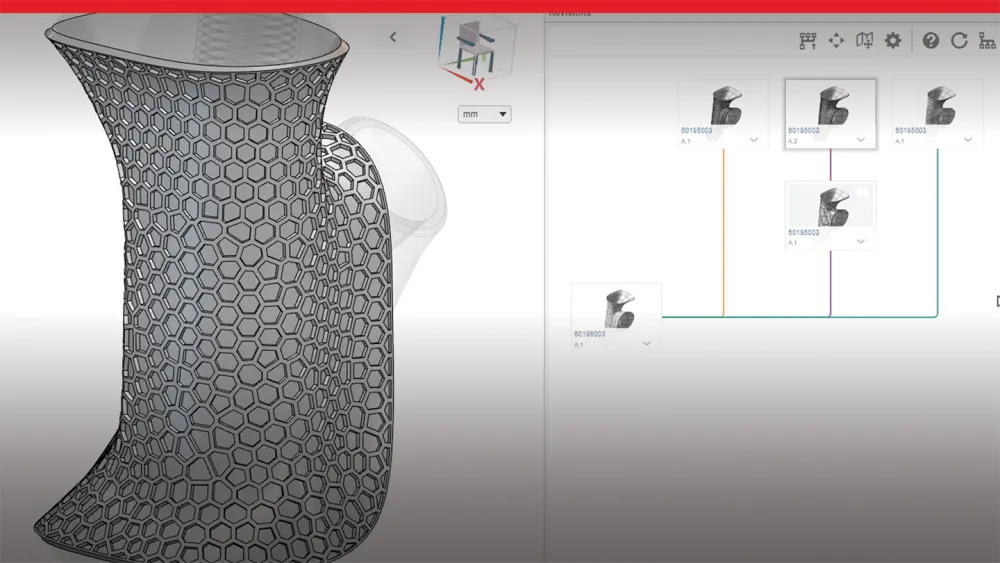 Modèle 3D d'une pièce montrant différentes vues - SOLIDWORKS 2024