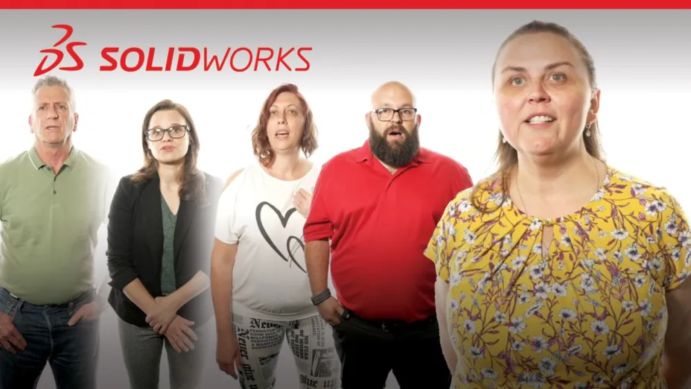 Enhancements - 5 people standing surprised - SOLIDWORKS