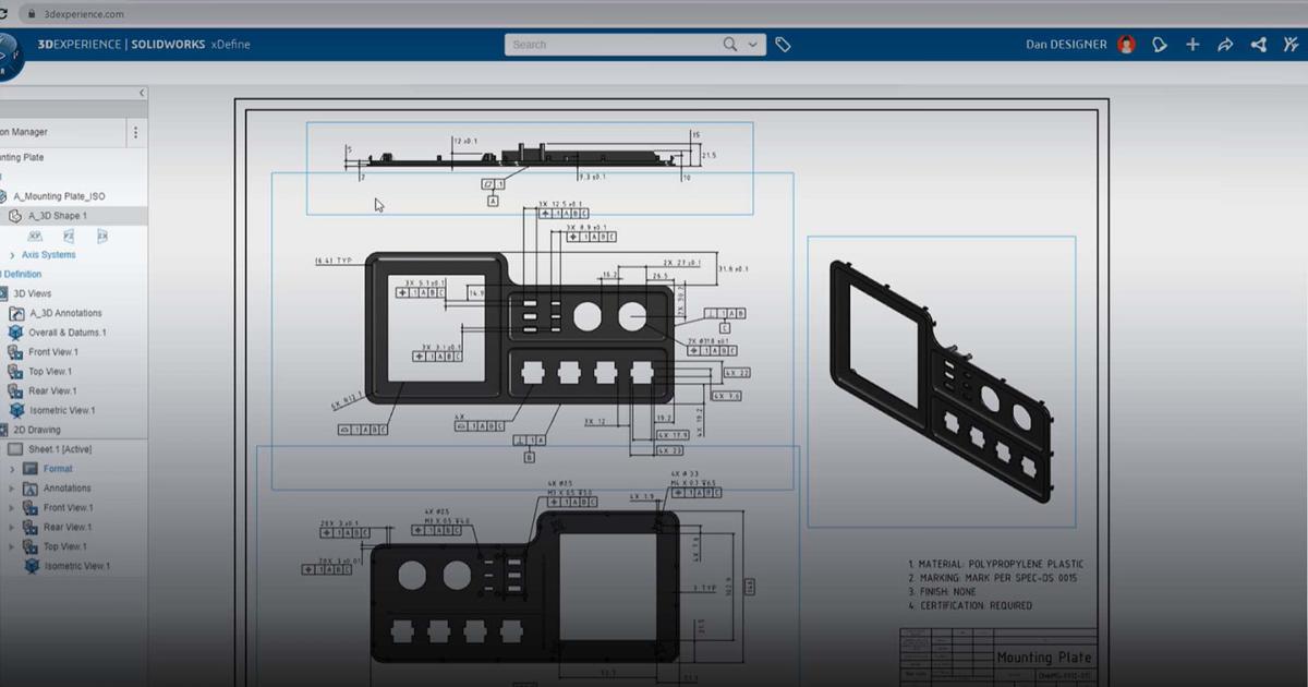 Manufacturing Definition Creator：主要機能 | SOLIDWORKS
