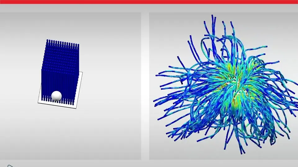 SOLIDWORKS simulation model