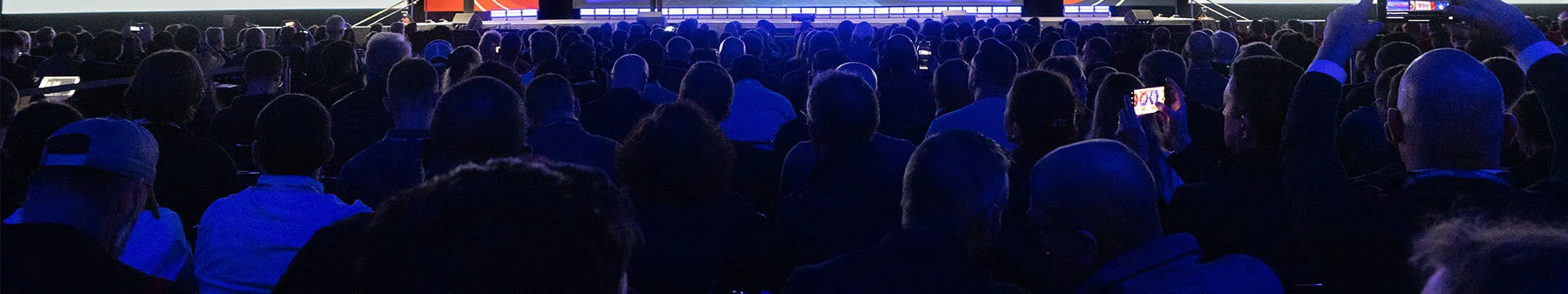 People watching presentation at 3DEXPERIENCE World 2025