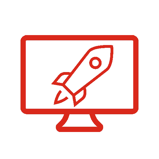 SOLIDWORKS icon showing rocket on a screen