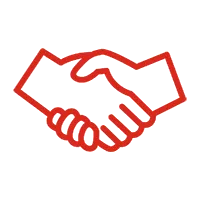 SOLIDWORKS icon of hands shaking