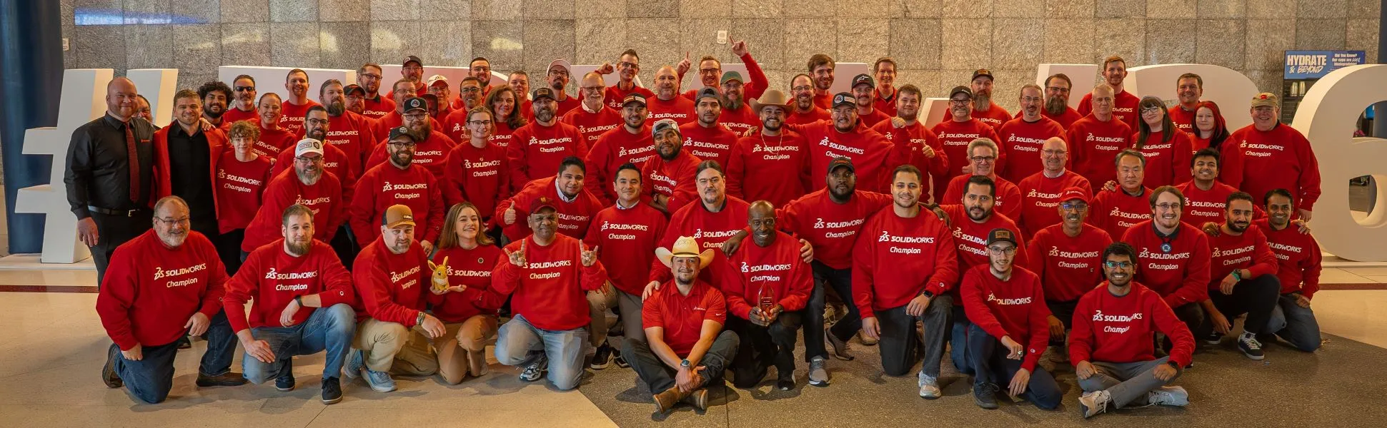 Group photo of SOLIDWORKS Champions 2026