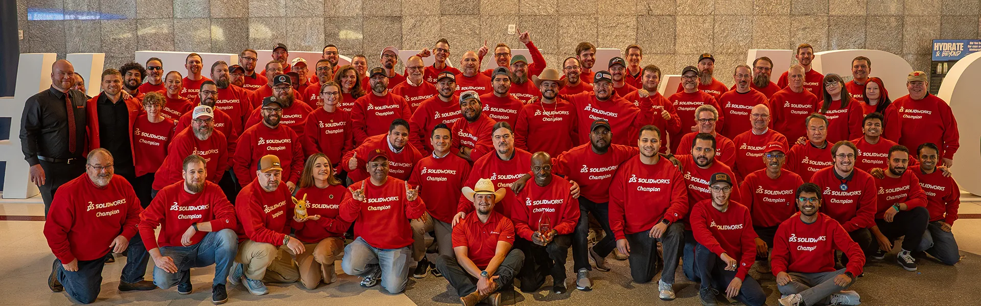 Group photo of SOLIDWORKS Champions 2026