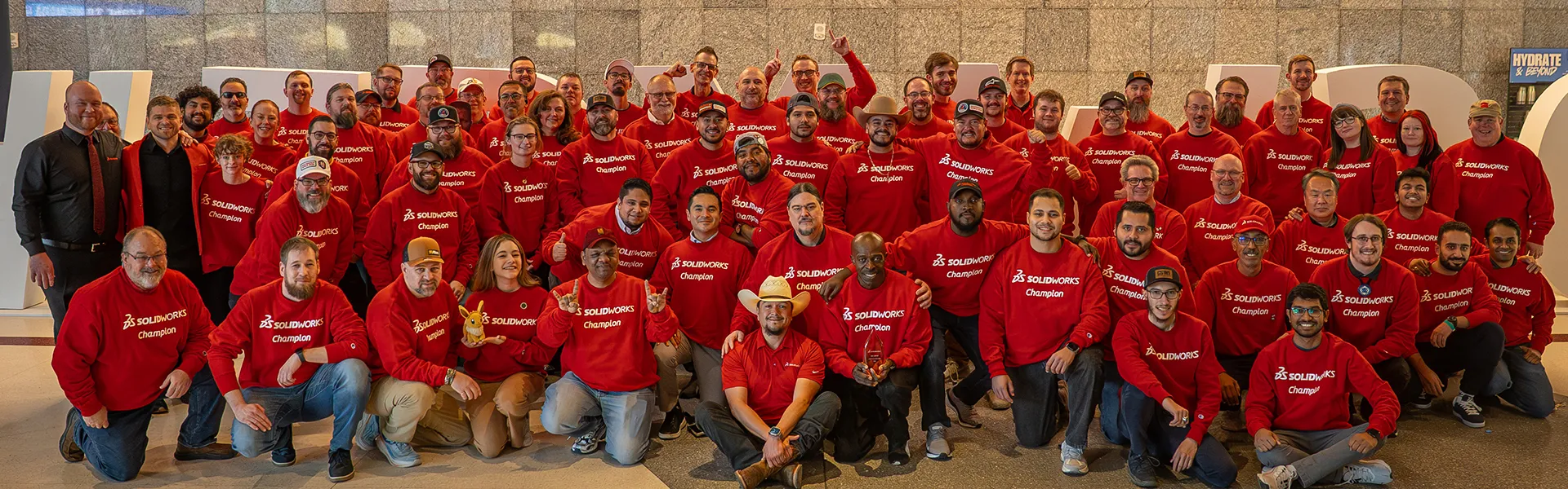 Group photo of SOLIDWORKS Champions 2026
