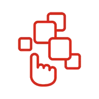 SOLIDWORKS icon for accelerating design with AI showing a finger pressing a button