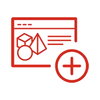 SOLIDWORKS icon for knowledge capture and reuse showing geometric shapes and text