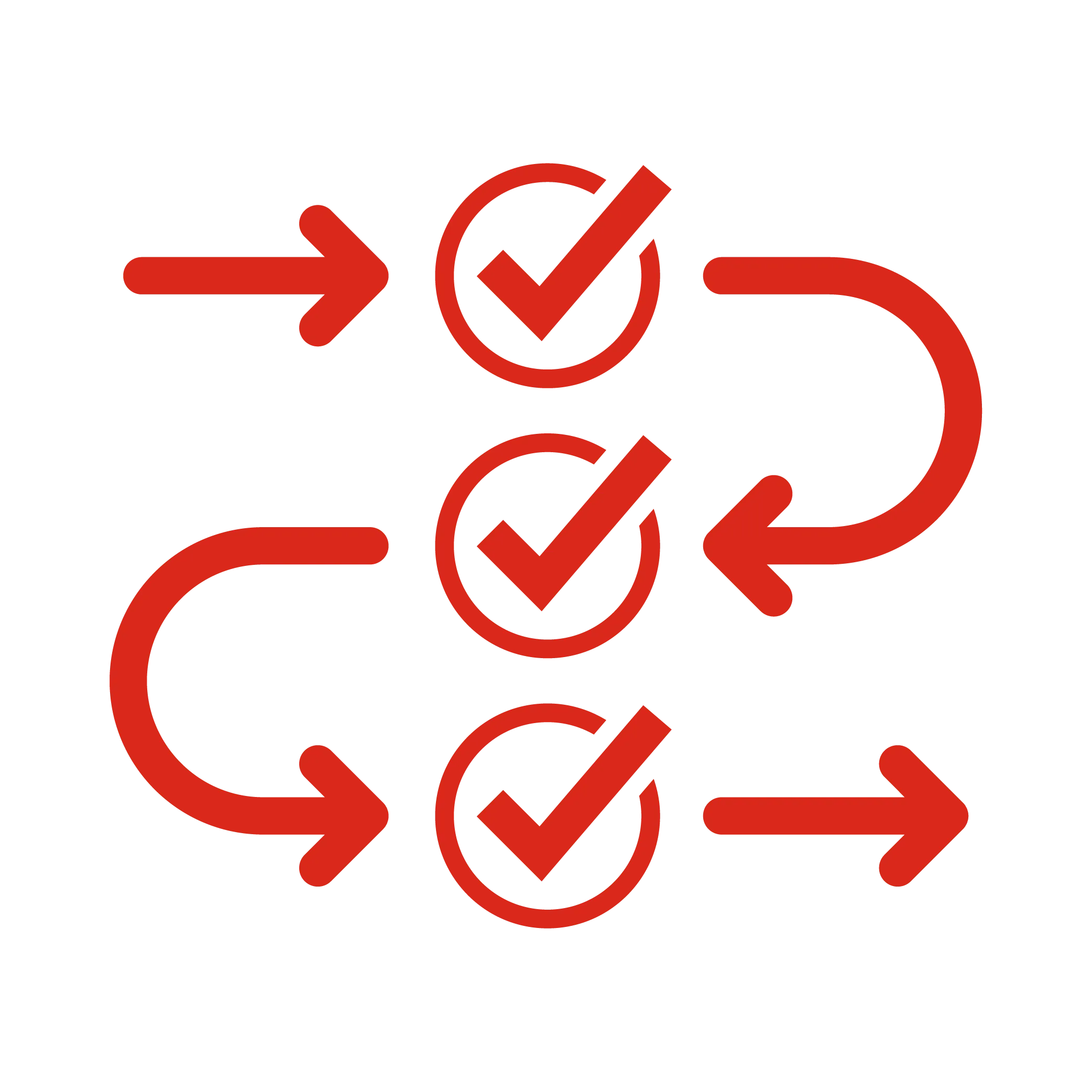 icon depicting approval path, in this case depicting design rule checking (DRC)