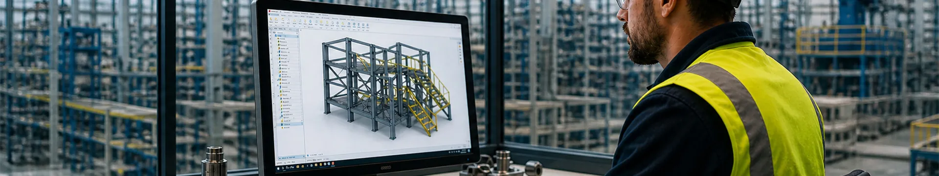 SOLIDWORKS Stock image of an industry expert using software