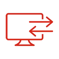 SOLIDWORKS icon with screen showing input output arrows