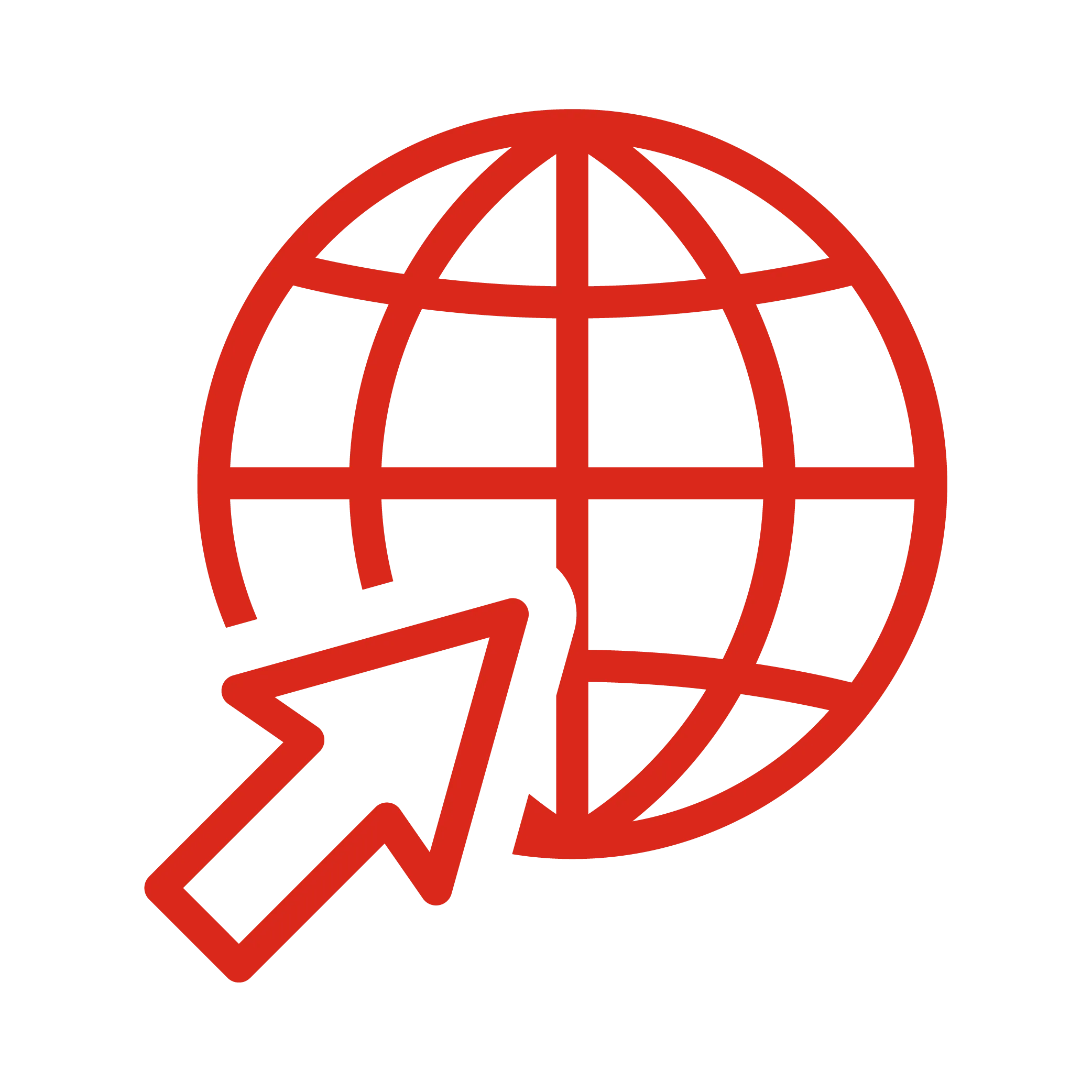 SOLIDWORKS icon showing a globe and an arrow