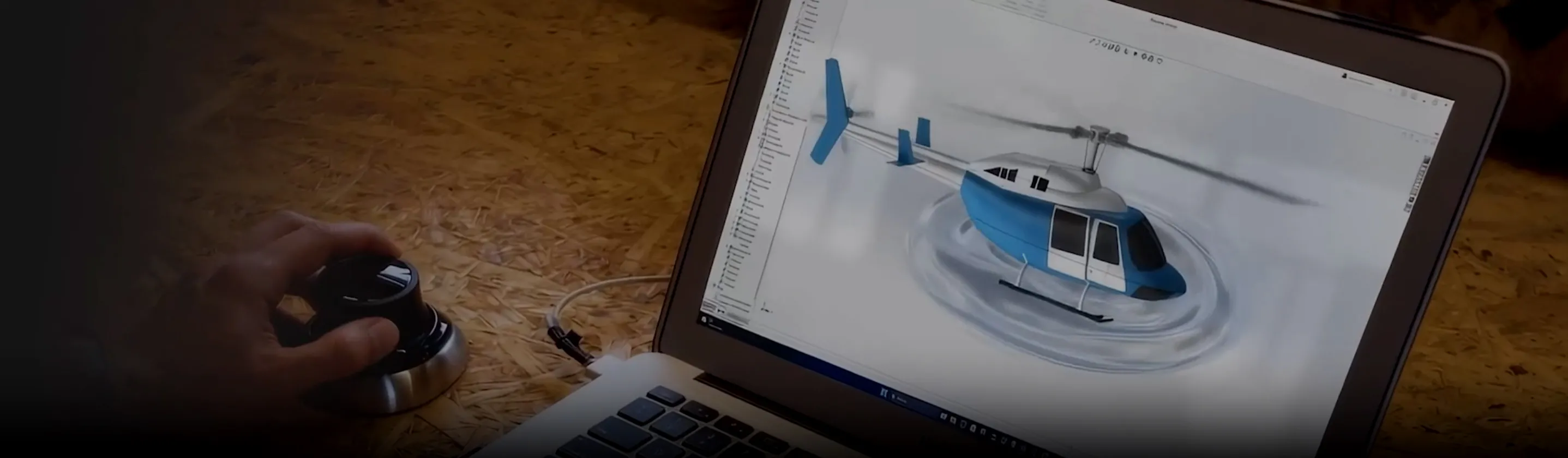 hands-on SpaceMouse-with-SOLIDWORKS shot