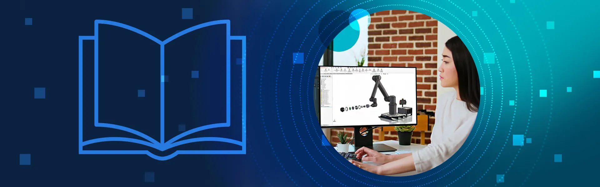 Woman designing 3D model