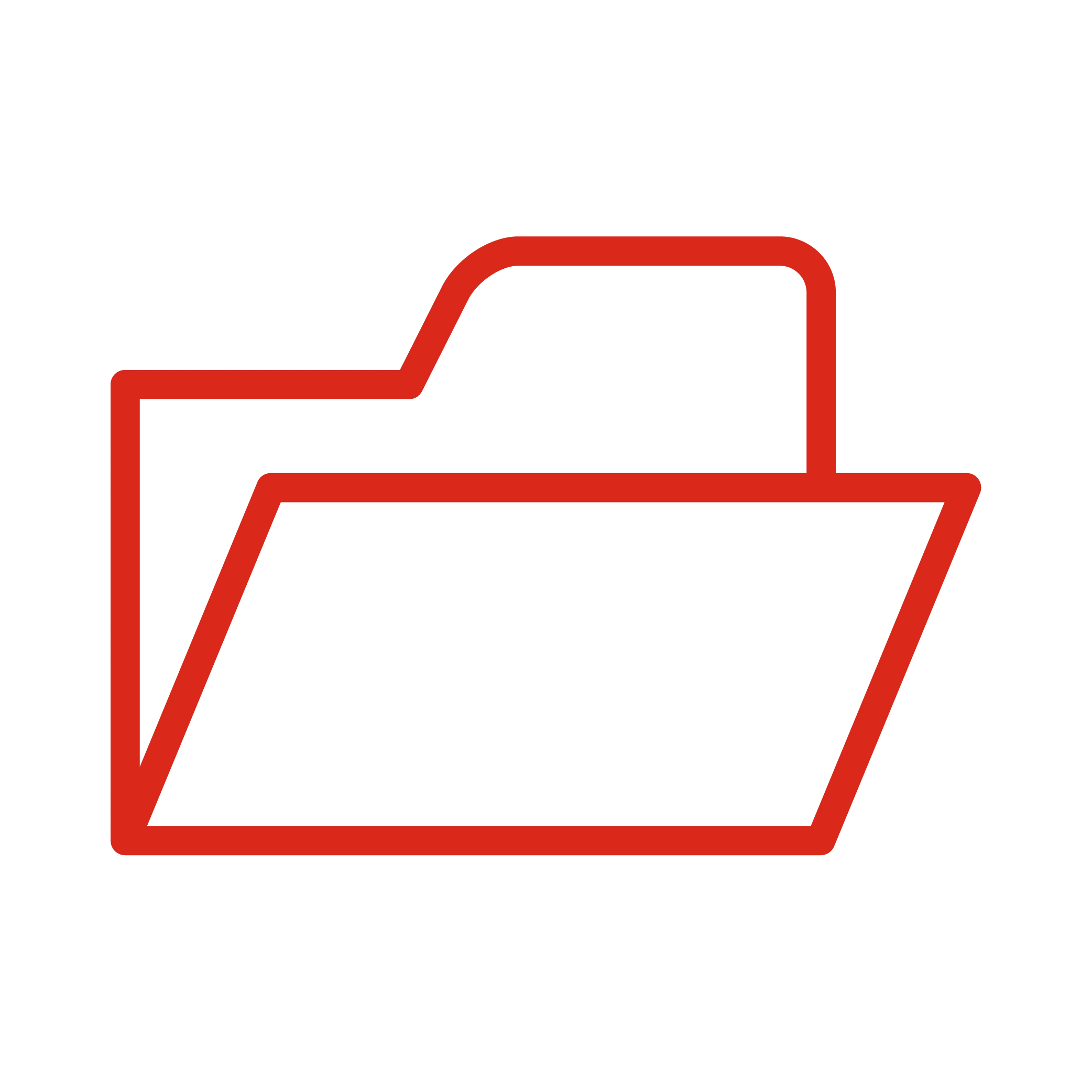 Icon of open folder