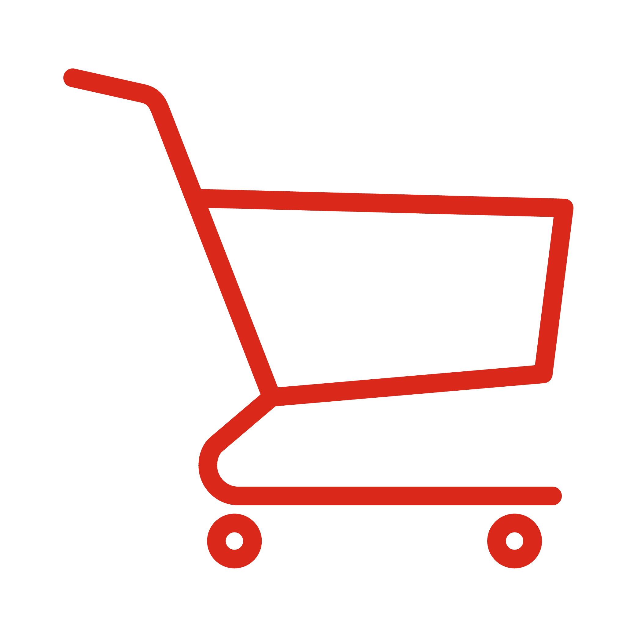 Purchase icon showing shopping cart
