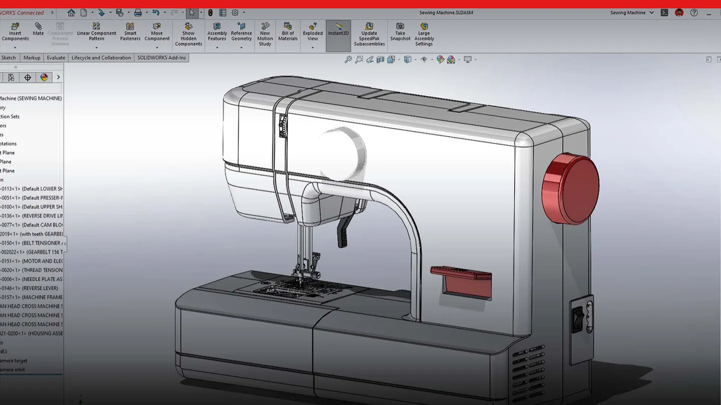 Screenshot showing user interface for SOLIDWORKS 2023