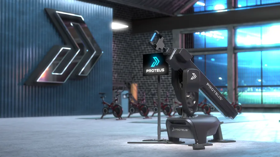 健身房中的 Proteus 运动器械的 SOLIDWORKS 2025 3D 渲染图